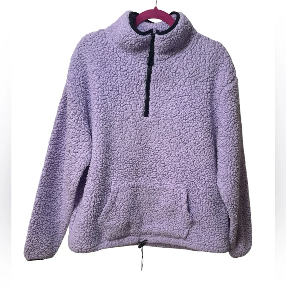 Cozy‎ Lavender Sherpa Pullover